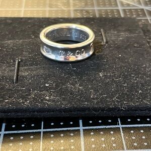 Tiffany & Co. Authentic Silver Stamped Signature Ring Size 6